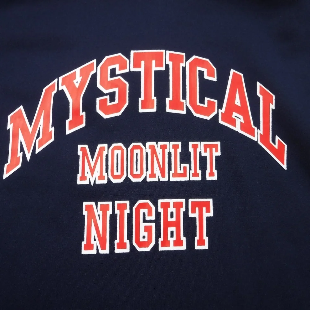 DAZY Navy Blue Color Hooded Long Sleeve Fleece Lined Sweatdress - Picture 8 of 9